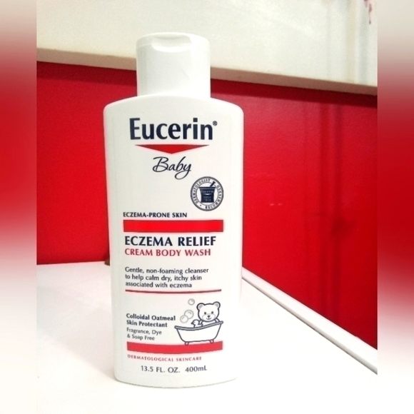 EUCERIN💥 BABY ECZEMA RELIEF CREAM BODY WASH FRAG/SOAP FREE New - Picture 1 of 1